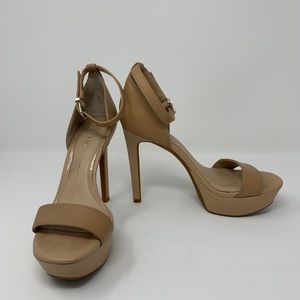 GIANNI BINI NUDE PLATFORM HEELS